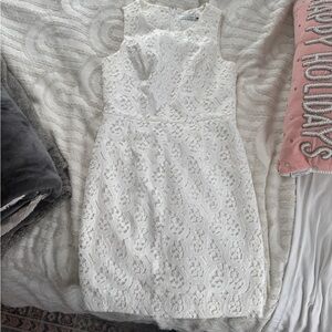 Vineyard Vines White Lace Dress